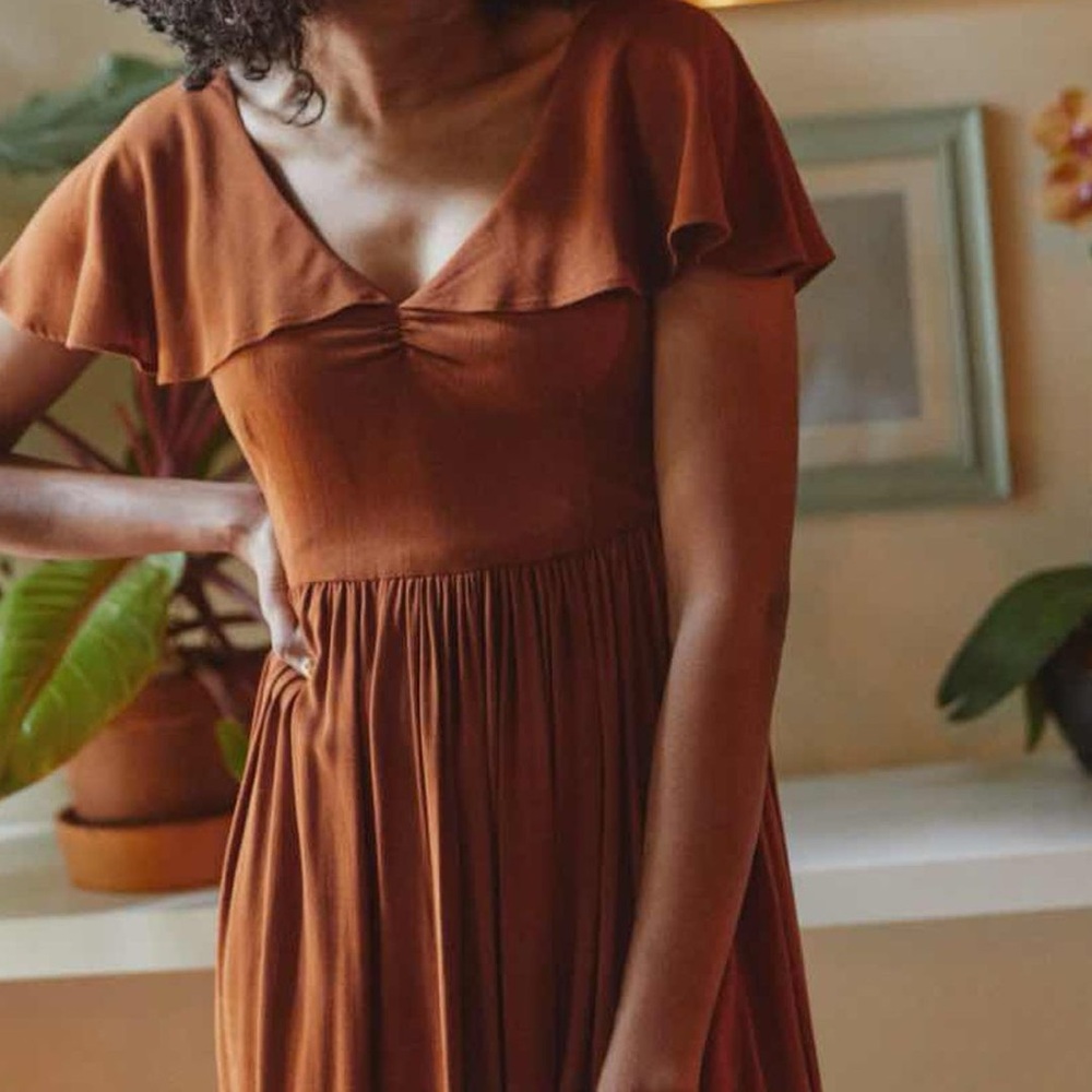 Christy Dawn The Monarch Dress in Rust - Picture 13 of 14